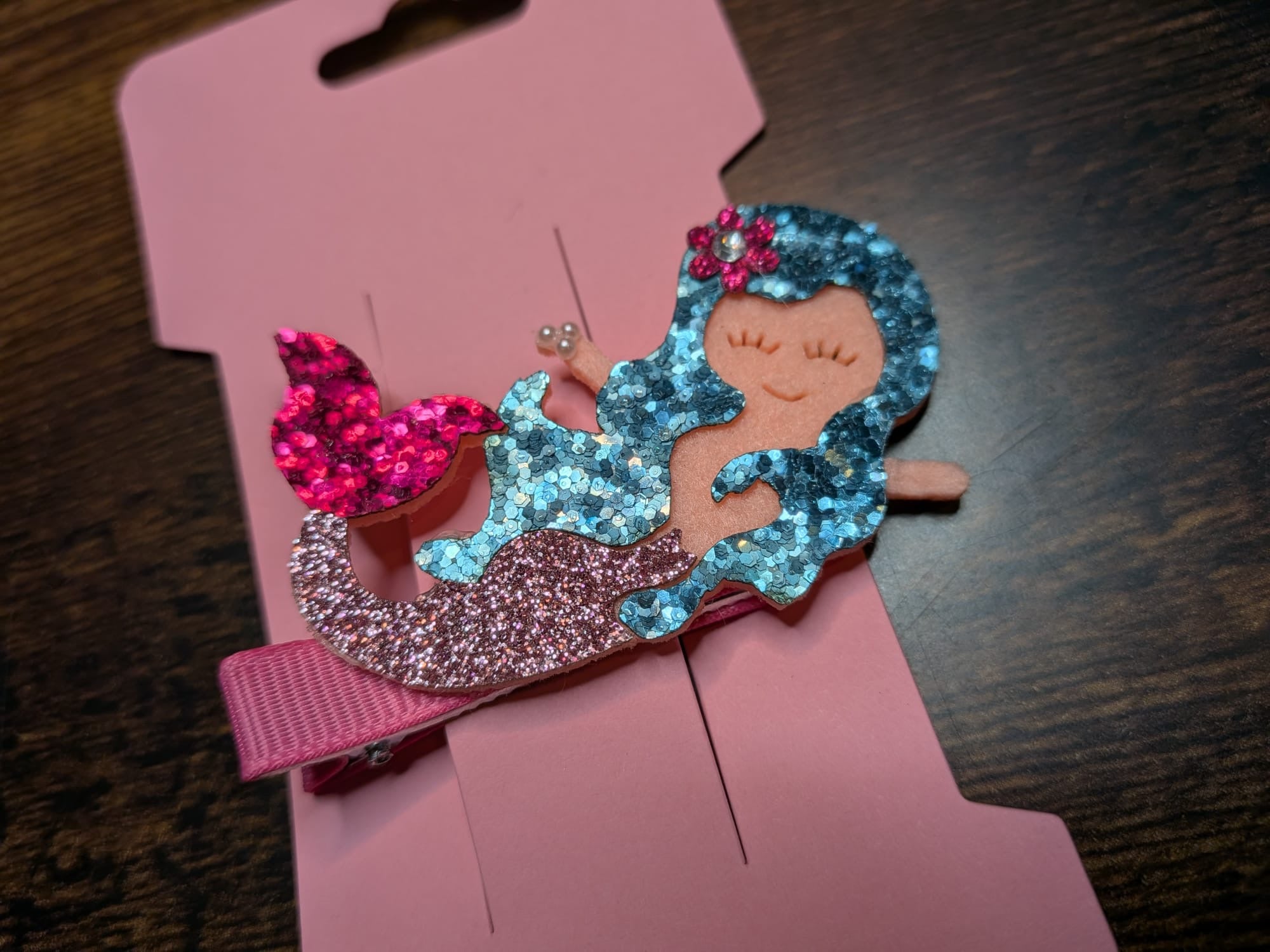 Blue & Pink Mermaid Hair Clip