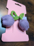 Lavender Crochet Tulip Hair Clip